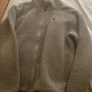 VS pink gray Sherpa jacket